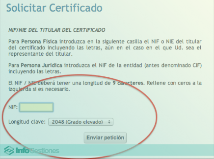 Cómo pedir el Certificado Digital